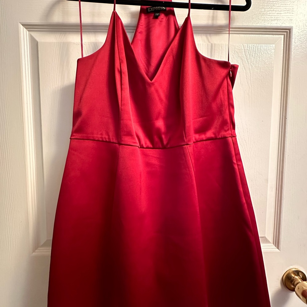 Express A-Line Satin Dress